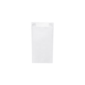 Papírová kapsa s bočním skladem bílá 12+5 x 24 cm `1kg` [1000 ks]