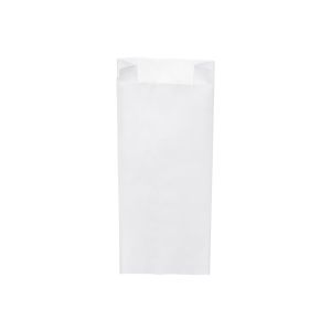 Papírová kapsa s bočním skladem bílá 14+7 x 32 cm `2kg` [1000 ks]