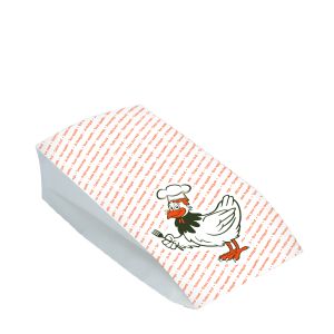Papírový sáček (PAP/PE) 2vrstvý nepromastitelný na kuře 15+8 x 30 cm `Maxi` [100 ks]