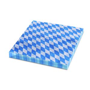 Ubrousek (PAP FSC Mix) 3vrstvý Bavorsko modrý 33 x 33 cm [20 ks]