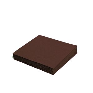 Ubrousek (PAP) 2vrstvý hnědý 33 x 33 cm [50 ks]