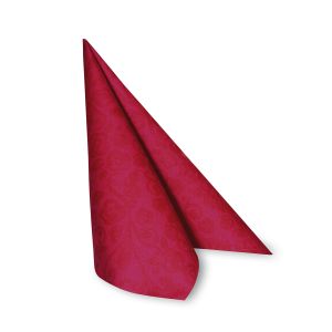 Ubrousek (PAP-Airlaid) PREMIUM Dekor-R červený 40 x 40 cm [50 ks]