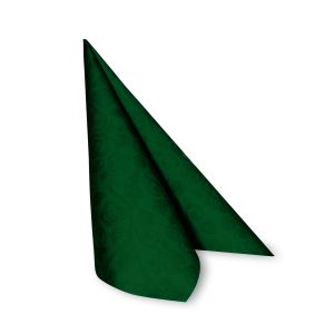 Ubrousek (PAP-Airlaid) PREMIUM Dekor-R tmavě zelený 40 x 40 cm [50 ks]