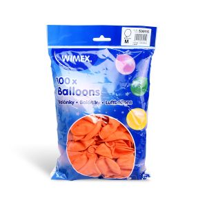 Nafukovací balónek oranžový Ø25cm `M` [100 ks]