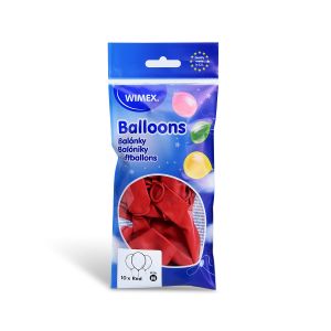 Nafukovací balonek červený Ø25cm `M` [10 ks]