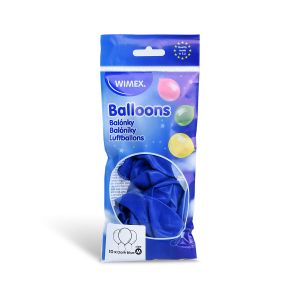 Nafukovací balónek tmavomodrý Ø25cm `M` [10 ks]