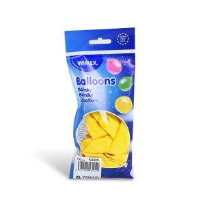Nafukovací balónek žlutý Ø25cm `M` [10 ks]