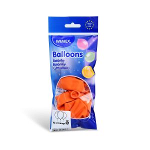 Nafukovací balónek oranžový Ø25cm `M` [10 ks]