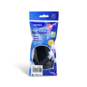 Nafukovací balónek černý Ø25cm `M` [10 ks]