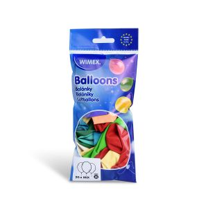 Nafukovací balónek barevný mix Ø25cm `M` [20 ks]