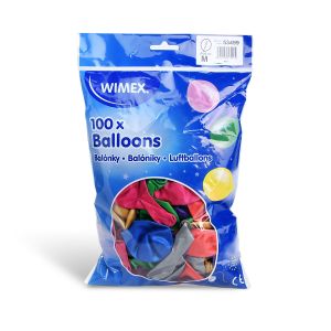 Nafukovací balónek metalíza barevný mix Ø25cm `M` [100 ks]