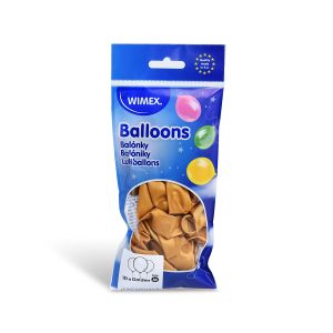Nafukovací balónek zlatý Ø25cm `M` [10 ks]