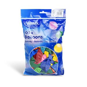 Nafukovací balónek Hvězdy barevný mix Ø30cm `L` [100 ks]