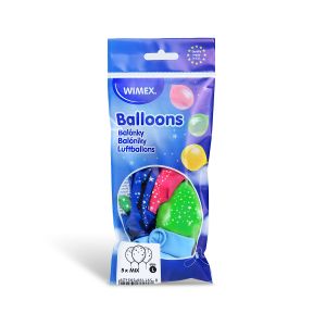 Nafukovací balónek Hvězdy barevný mix Ø30cm `L` [5 ks]