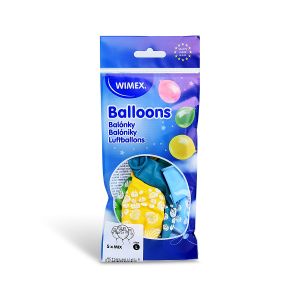 Nafukovací balónek Ohňostroj barevný mix Ø30cm `L` [5 ks]