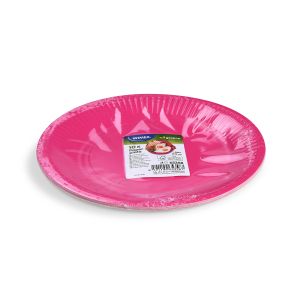 Papírový talíř (FSC Mix) fuchsia Ø23cm [10 ks]
