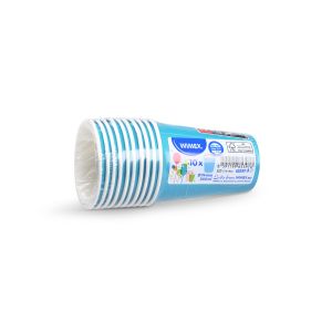 Papírový pohár (FSC Mix/PE) světle modrý Ø74mm 240ml [10 ks]