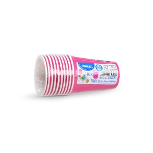 Papírový pohár (FSC Mix/PE) fuchsia Ø74mm 240ml [10 ks]