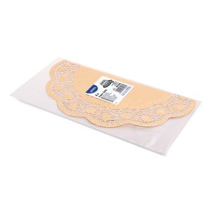 Dekorační krajka (PAP/ALU) kulatá zlatá Ø36cm [4 ks]