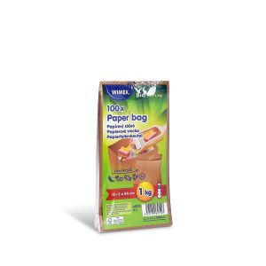 Papírová kapsa (FSC Mix) s bočním skladem hnědá 12+5 x 24 cm `1kg` [100 ks]