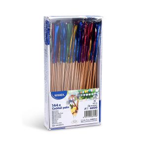 Palmička lesklá (dřevěná FSC 100%/PE) barevný mix 22,5cm [144 ks]