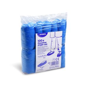 Návlek na obuv (CPE) jednorázový modrý [100 ks]
