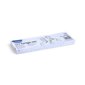 Kuchařská čepice lodička (PAP) bílá 55-62 x 8 cm [25 ks]