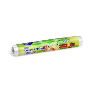 Univerzální kapsa plochá (HDPE) v roli transparentní 17 x 25 cm 1L `S` [120 ks]