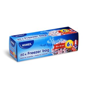 Sáček do mrazničky (LDPE) transparentní 28 x 45 cm 6L `XL` [20 ks]