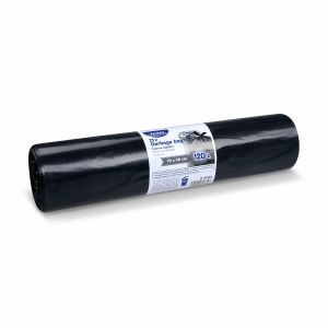 Pytel na odpadky (LDPE) černý 70 x 110 cm 120L [25 ks]