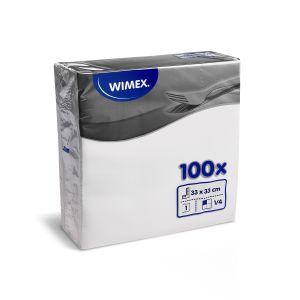 Ubrousek (PAP FSC Mix) 1vrstvý bílý 33 x 33 cm [100 ks]
