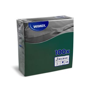 Ubrousek (PAP FSC Mix) 1vrstvý tmavě zelený 33 x 33 cm [100 ks]