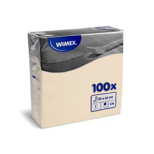 Ubrousek (PAP FSC Mix) 1vrstvý béžový 33 x 33 cm [100 ks]