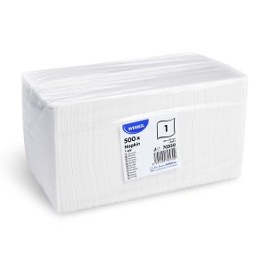 Ubrousek (PAP FSC Mix) 1vrstvý bílý 30 x 30 cm [500 ks]