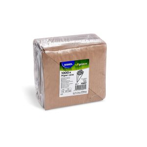 Papírový kornout kraft 17 x 17 cm `100g` vázán [1000 ks]