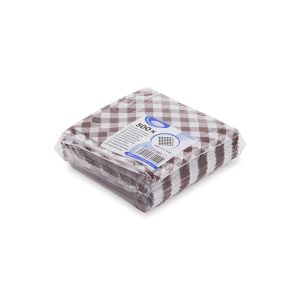 Papírový sáček Karo 14 x 14 cm na burger/kebap [500 ks]