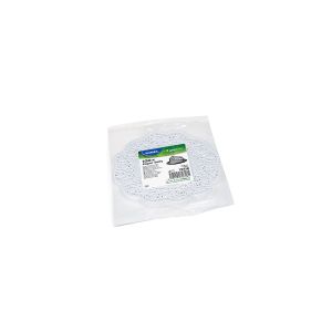 Dekorační krajka (PAP) kulatá bílá Ø18cm [100 ks]