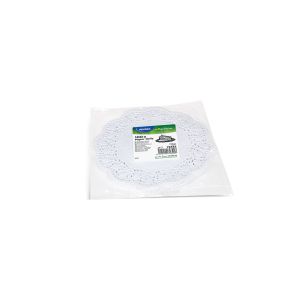 Dekorační krajka (PAP) kulatá bílá Ø22cm [100 ks]