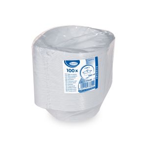 Miska (PP) ECONOMY s oušky bílá Ø158mm 500ml [100 ks]