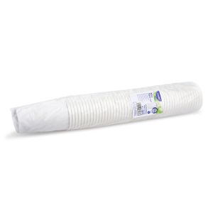 Papírový pohár (FSC Mix/PE) bílý Ø80mm 330ml `ML: 0,3L/10oz` [50 ks]