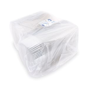 Miska (rPET) s víčkem oválná průhledná 1500ml [50 ks]