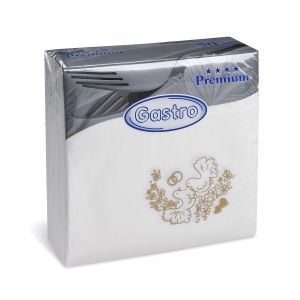 Ubrousek (PAP-Airlaid) PREMIUM Svatba 40 x 40 cm [50 ks]