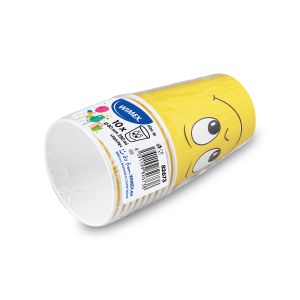 Papírový pohár (PAP/PE) Smile Ø80mm 280ml `0,2L/8oz/M` [10 ks]