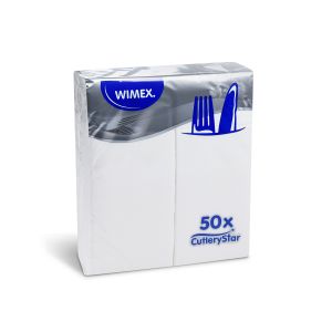 Ubrousek (PAP FSC Mix) CutleryStar 2vrstvý bílý 38 x 32 cm [50 ks]