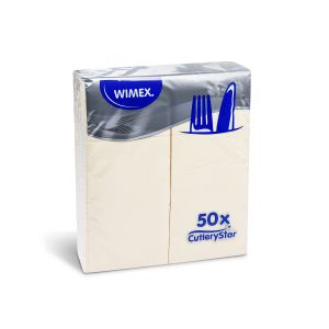 Ubrousek (PAP) CutleryStar 2vrstvý béžový 38 x 32 cm [50 ks]