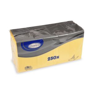 Ubrousek (PAP FSC Mix) 1/8 skládání BF 3vrstvý žlutý 33 x 33 cm [250 ks]