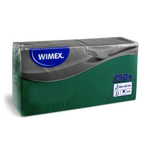 Ubrousek (PAP FSC Mix) 3vrstvý tmavě zelený 40 x 40 cm [250 ks]