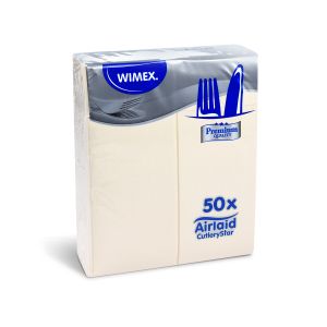 Ubrousek (PAP-Airlaid FSC Mix) CutleryStar PREMIUM béžový 40 x 32 cm [50 ks]