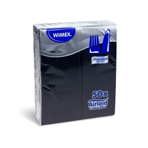Ubrousek (PAP-Airlaid) CutleryStar PREMIUM černý 40 x 32 cm [50 ks]