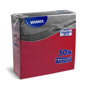 Ubrousek (PAP-Airlaid) PREMIUM červený 40 x 40 cm [50 ks]